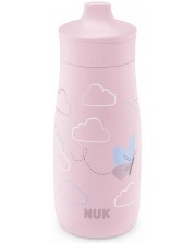 Чаша с твърд накрайник NUK - Mini-Mi, PP, 300 ml, пеперуда -1