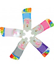 Чорапи за йога с шарени пръсти Maxima, размер 35 - 39, асортимент -1
