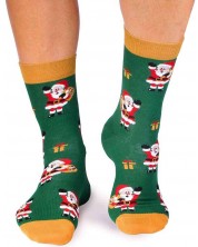 Чорапи Pirin Hill - Wintertime Santa, размер 43-46, зелени