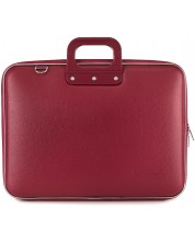 Чанта за лаптоп Bombata Maxi Classic - 17", бургундско червена