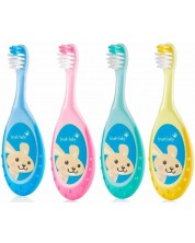 Четка за зъби Brush Baby - Floss brush, 0-3 години, асортимент