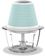 Чопър Tesla - FC510BWS Silicone Delight, 1.2 l, 1 степен, 350W, бял/син -1
