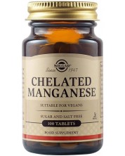 Chelated Manganese, 8 mg, 100 таблетки, Solgar