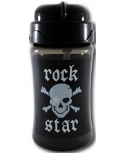 Чаша със силиконова сламка Rock Star Baby - 340 ml , пират -1