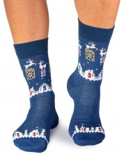 Чорапи Pirin Hill - Merino Presents, размер 39-42, сини