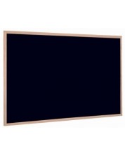 Черна дъска за тебешир с дървена рамка Bi-Office - 40 x 60 cm -1