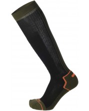 Чорапи Mico - Hunt & Fish Lunga Medium Weight , черни/зелени -1
