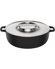 Чугунен гювеч с капак Fiskars - Norden Grill Chef, 6.5 L, 37.5 х 30 х 12.3 cm, черен -1