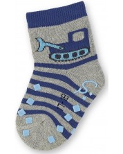 Чорапи за пълзене Sterntaler - Багер, 23-24 размер, сиви