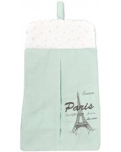 Чанта за пелени Bambino Casa - Paris, Mint -1