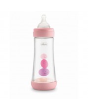 Шише Chicco - Perfect 5, 300 ml, за момиче -1