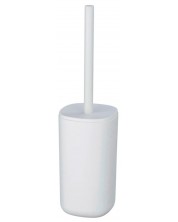 Четка за тоалетна Wenko - Davos, 9.5 х 35 cm, бял мат