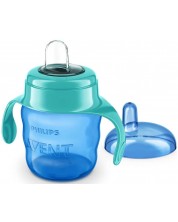 Чаша за лесен преход с дръжки Philips Avent, 200 ml, за момче