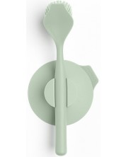 Четка за съдове с вакуумна закачалка Brabantia - SinkSide Jade Green, зелена
