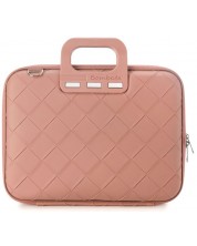 Чанта за лаптоп Bombata - Intrecciato, 13''-14'', розова