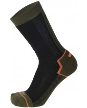 Чорапи Mico - Hunt & Fish Medium Weight , черни/зелени -1