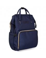 Чанта за бебешки принадлежности 2 в 1 KikkaBoo - Siena, тъмно синя
