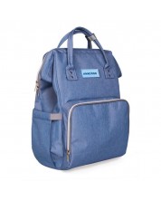 Чанта за бебешки принадлежности 2 в 1 KikkaBoo - Siena, светло синя -1