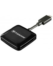 Четец за карти Transcend - RDC3, SD/microSD, USB-C, черен