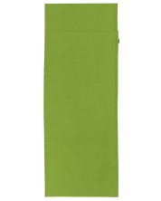 Чаршаф за спален чувал Sea to Summit - Silk-Cotton Blend Travel Liner - Traveller, с джоб за възглавница, зелен