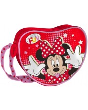 Чанта за рамо Coriex Minnie Mouse - Във формата на сърце, с едно отделение -1