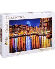Пъзел Clementoni от 500 части - Амстердам, Холандия -1