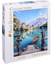 Пъзел Clementoni от 500 части - Езерото Брайес, Италия -1