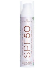 Cocosolis Sunscreen Натурален слънцезащитен лосион, SPF 50, 100 g