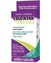 Cold-A-Tak Oregano Oil, 30 mg, 25 ml, Webber Naturals