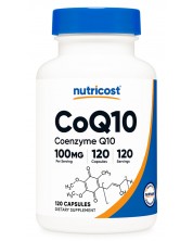 CoQ10, 100 mg, 120 капсули, Nutricost