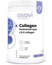 Collagen Hydrolyzed Peptides Type I & III, 600 g, Osavi -1