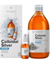 Colloidal Silver Колоидно сребро, 40 PPM, 1000 ml, Institut Katharos