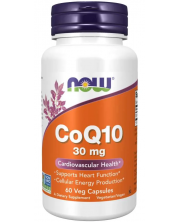 CoQ10, 30 mg, 60 капсули, Now -1