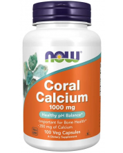 Coral Calcium, 1000 mg, 100 капсули, Now