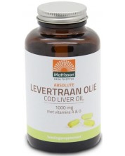 Cod Liver oil, 1000 mg, 120 капсули, Mattisson Healthstyle -1