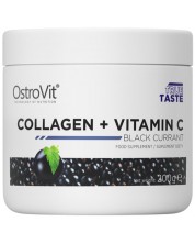Collagen + Vitamin C, касис, 200 g, OstroVit -1