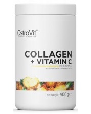Collagen + Vitamin C, ананас, 400 g, OstroVit -1
