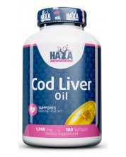 Cod Liver Oil, 100 капсули, Haya Labs -1