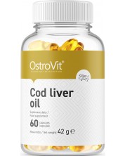 Cod Liver Oil, 500 mg, 60 капсули, OstroVit -1