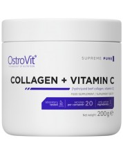 Collagen + Vitamin C, неовкусен, 200 g, OstroVit