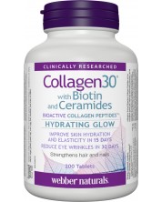 Collagen30 with Biotin and Ceramides, 200 таблетки, Webber Naturals -1