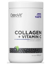 Collagen + Vitamin C, касис, 400 g, OstroVit