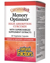 CurcuminRich Memory Optimizer, 60 капсули, Natural Factors