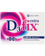 D3 Fix Extra, 2000 IU, 60 таблетки, Vittoria Pharma -1