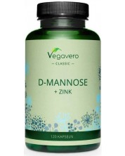 D-Mannose + Zink, 120 капсули, Vegavero -1