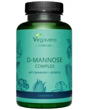 D-Mannose Complex mit Cranberry + Acerola, 120 капсули, Vegavero -1