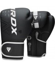 Дамски боксови ръкавици RDX - F6, 12 oz, черни/бели -1