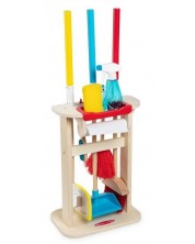 Дървен комплект за почистване Melissa & Doug, 11 части