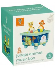 Дървена музикална кутия Orange Tree Toys - Танцуващи животни -1