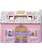 Дървена къща за кукли Melissa & Doug -1